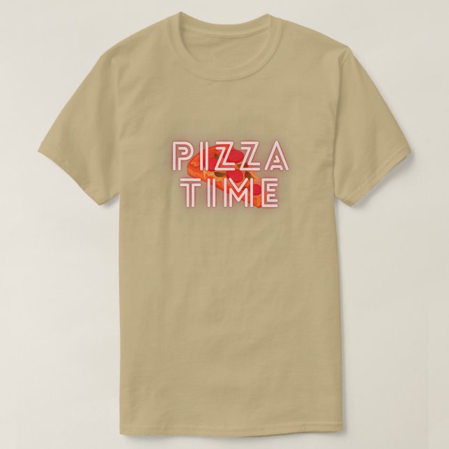 Camiseta Pizza Time Lazy Chill Design Premium 24624543 (Diseño del anverso)