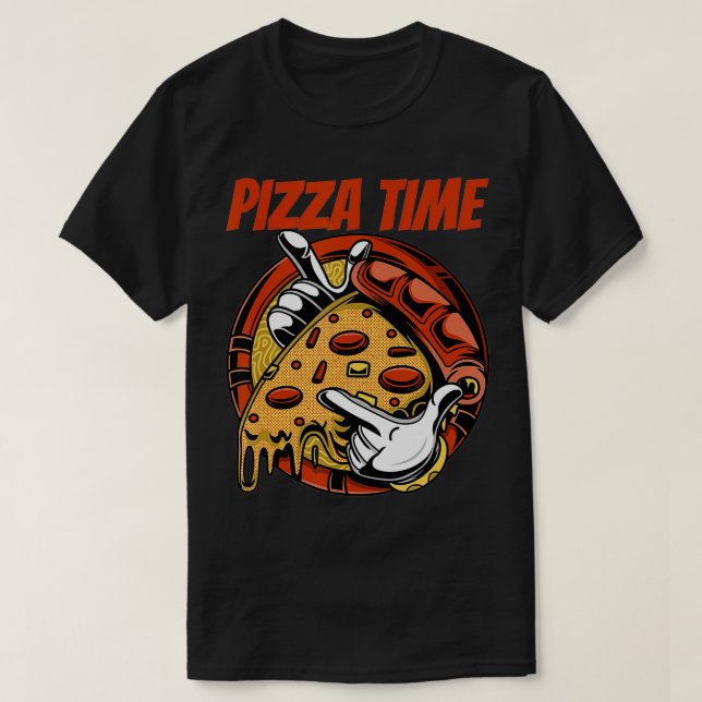 Camiseta Pizza Time Pizzeria Uniform571 (Diseño del anverso)