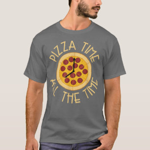 Camiseta Pizza Time Todo El Tiempo Los Pepperoni Aman La Co