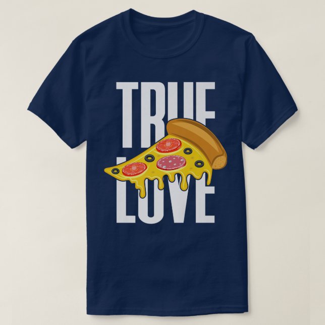 Camiseta Pizza verdadero amor  (Diseño del anverso)