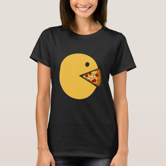 Camiseta Pizza Video Games Computer Pie Chart Pepperoni Che (Anverso)