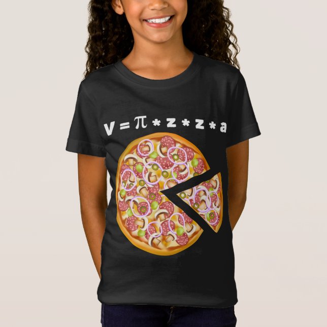 Camiseta Pizza Volume Equation Math Lover (Anverso)