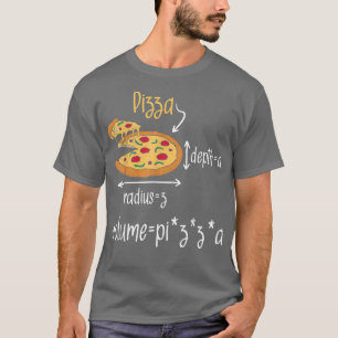 Camiseta Pizza Volume Formula Alimentos Lover Math Foodie 