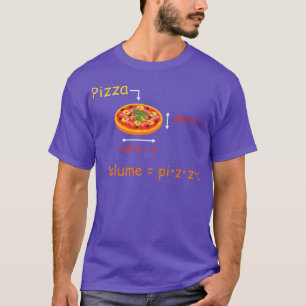 Camiseta Pizza Volumen Matemáticas Estudiantes Maestros de 