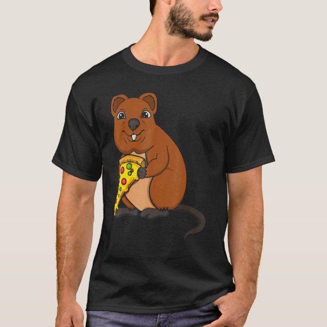 Camiseta Pizza Whisperer Quokka (Anverso)