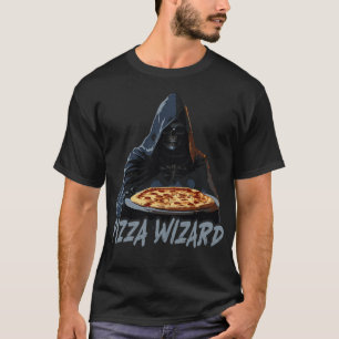 Camiseta Pizza Wizard Grim Reaper Pizza Lover