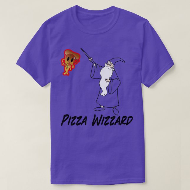 Camiseta Pizza Wizzard (Diseño del anverso)