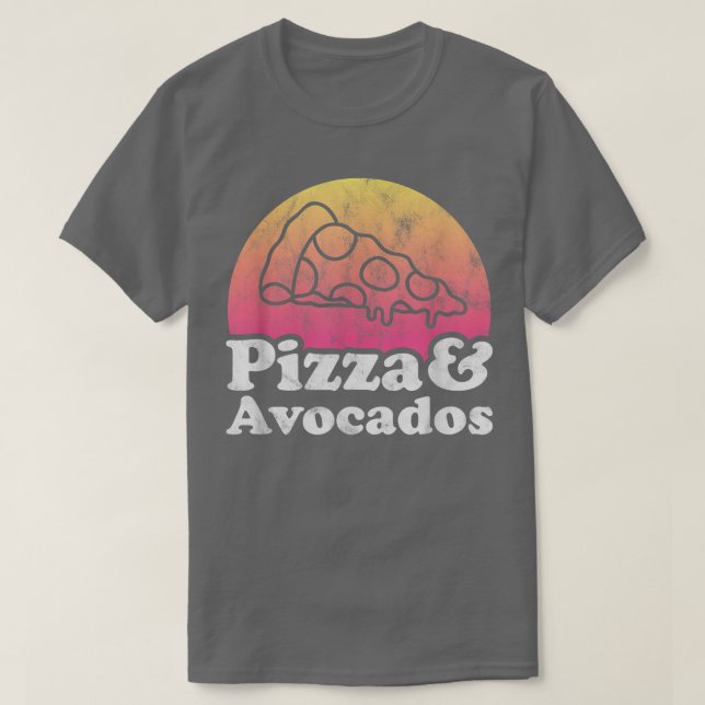 Camiseta Pizza y aguacates o aguacate  (Diseño del anverso)