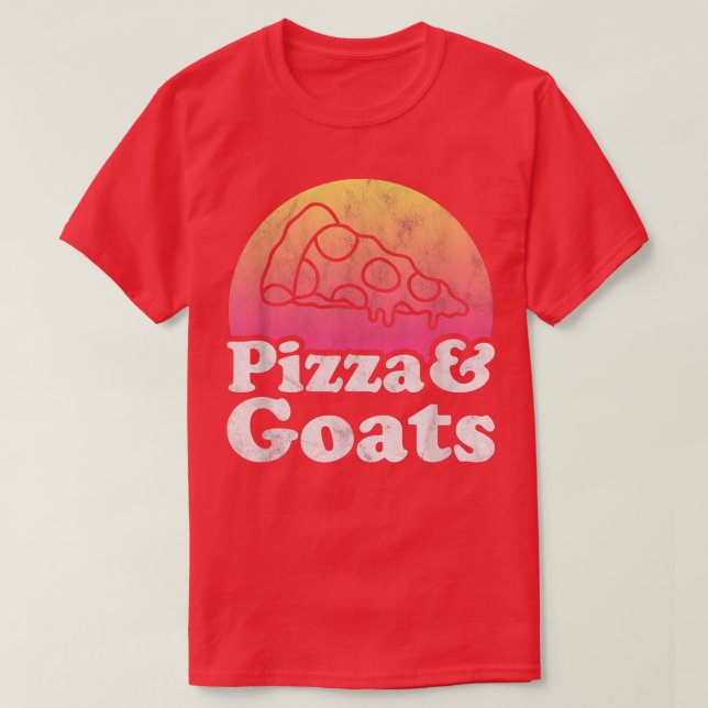Camiseta Pizza y cabras o cabra (Diseño del anverso)