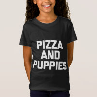 Pizza y cachorros graciosos diciendo novelas de pe