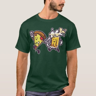 Camiseta Pizza y Cerveza amante de la alimentación de cerve
