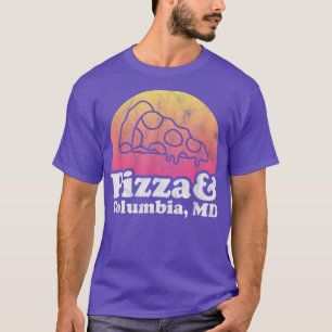 Camiseta Pizza y Columbia, MD o Maryland