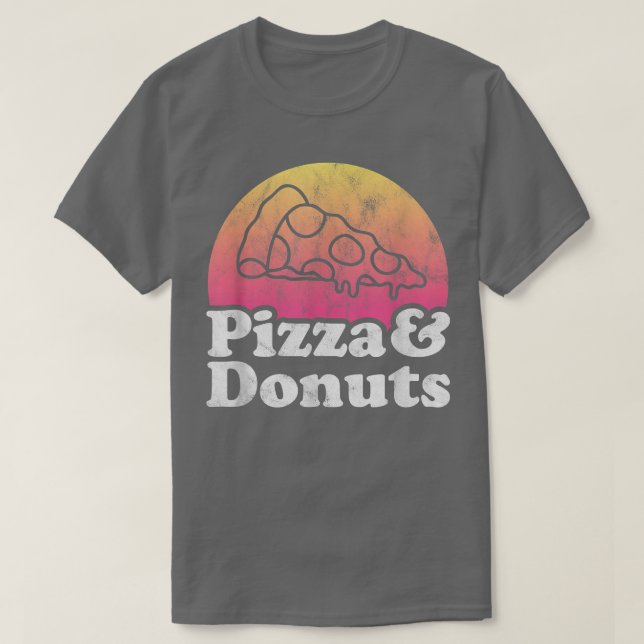 Camiseta Pizza y donuts o donut (Diseño del anverso)
