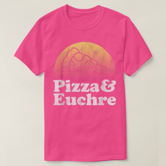 Camiseta Pizza y Euchre  (Diseño del anverso)