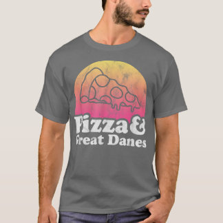 Camiseta Pizza y grandes daneses o gran danés 