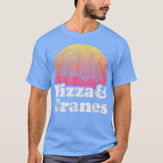 Camiseta Pizza y grullas o grúa 
