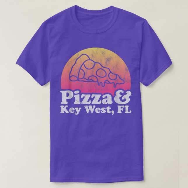 Camiseta Pizza y Key West, FL o Florida (Diseño del anverso)
