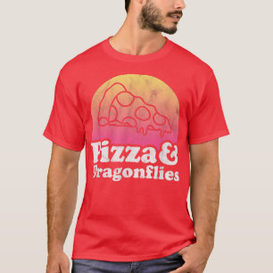 Camiseta Pizza y libagonflies o libélula