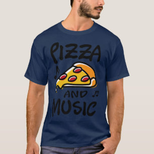 Camiseta Pizza y Music Piano Music Notes