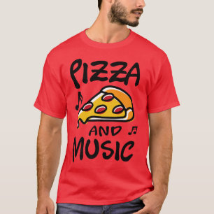 Camiseta Pizza y Music Piano Music Notes