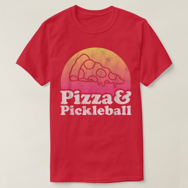 Camiseta Pizza y pelota (Diseño del anverso)