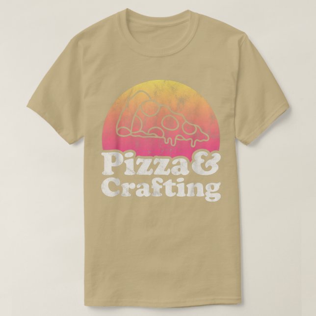 Camiseta Pizza y rafting o artesanías  (Diseño del anverso)
