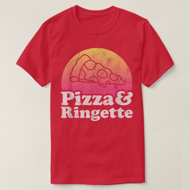 Camiseta Pizza y Ringette  (Diseño del anverso)