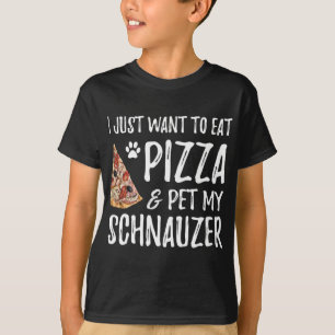 Camiseta Pizza y Schnauzer por el regalo de mamá del perro 