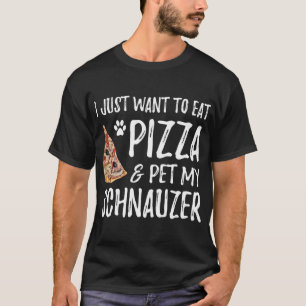 Camiseta Pizza y Schnauzer por el regalo de mamá del perro 
