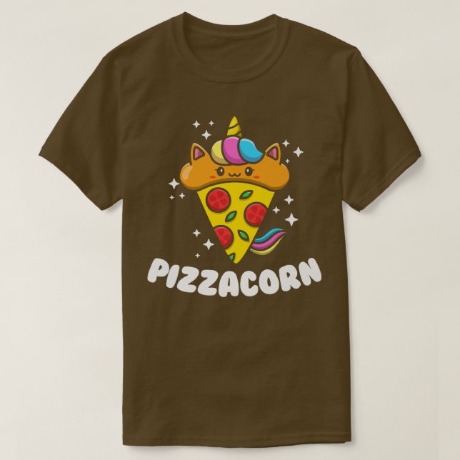 Camiseta Pizzacorn Gráfico Pizza Lover Comer Comida Italian (Diseño del anverso)