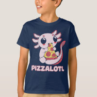 PIZZALOTL linda anfibio axolotl comer pizza amante