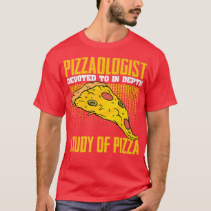 Camiseta Pizzaóloga Graciosa Pizza Comer Humor Para Quesos 