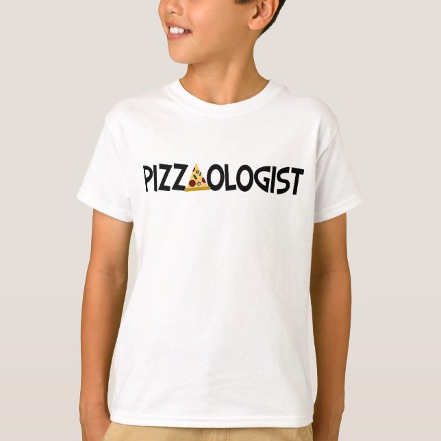 Camiseta Pizzaólogo - Pizza divertida (Anverso)