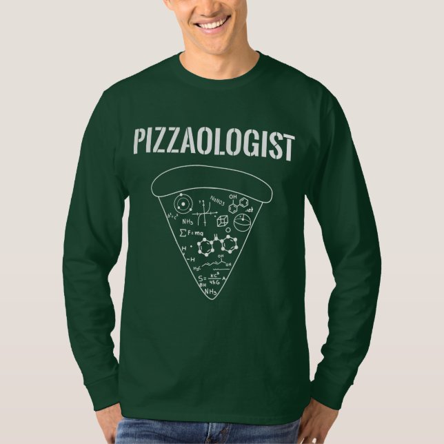 Camiseta Pizzaólogo - Pizza divertida (Anverso)