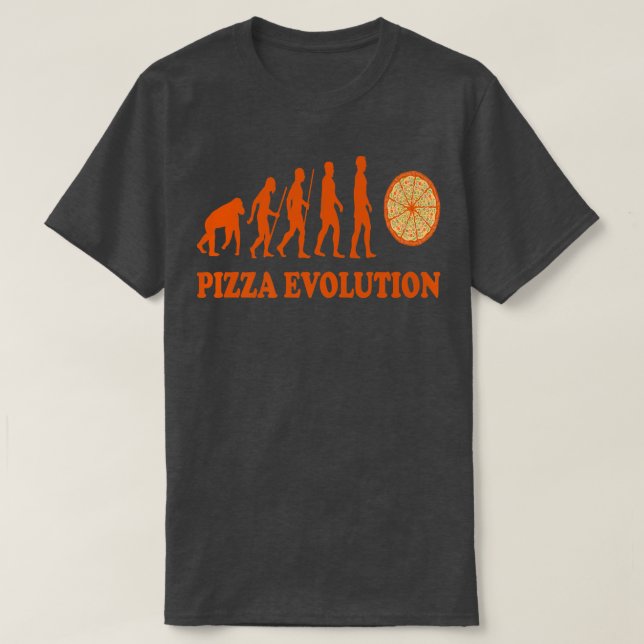 Camiseta Pizzas salami champiñón tomate Italia rojo blanco  (Diseño del anverso)