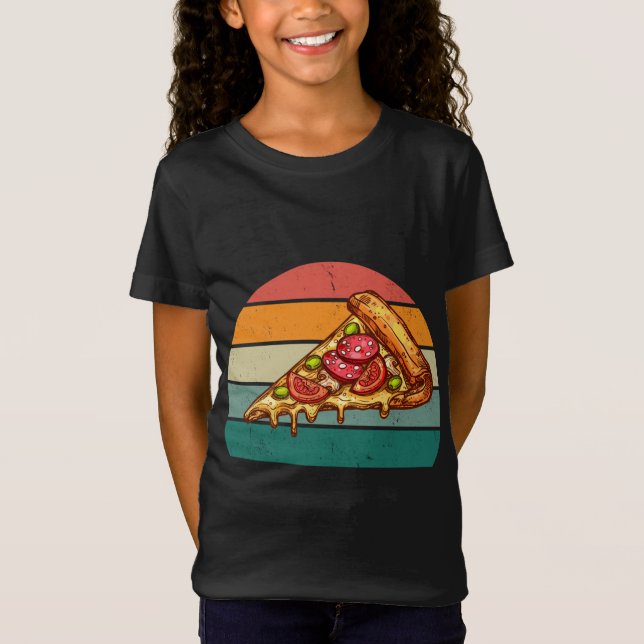 Camiseta Pizzas salami tomate de champiñones de jamón de It (Anverso)