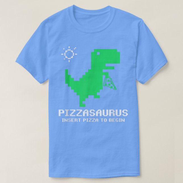 Camiseta Pizzasaurus Pizza Amantes del Videojuego Retro Arc (Diseño del anverso)