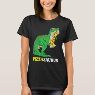 Camiseta Pizzasaurus Rex Dinosaurio Lindo Con Gafas De Sol 