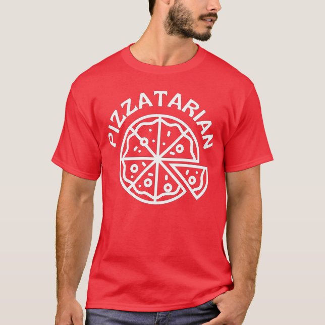 Camiseta Pizzatarian Pizza (Anverso)