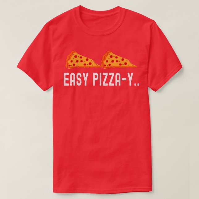Camiseta Pizzay fácil  (Diseño del anverso)
