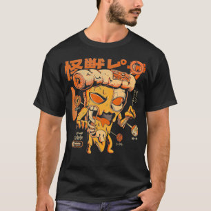 Camiseta Pizzazilla X Ray Kaiju Monstruo de comida rápida j