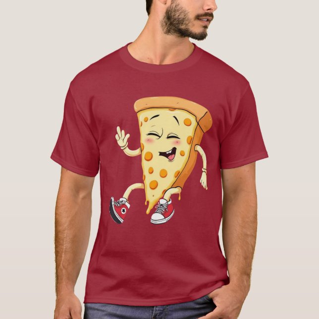 Camiseta pizzería diversión gráfica tee para los amantes de (Anverso)