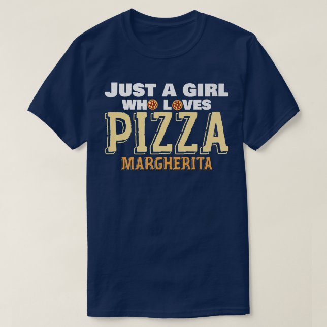 Camiseta Pizzeria Foodie Margherita, Chica de amor por la c (Diseño del anverso)