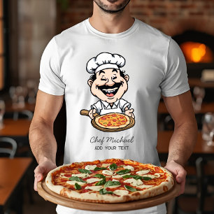 Camiseta Pizzería Italiana Personalizada Cocina de Pizza /