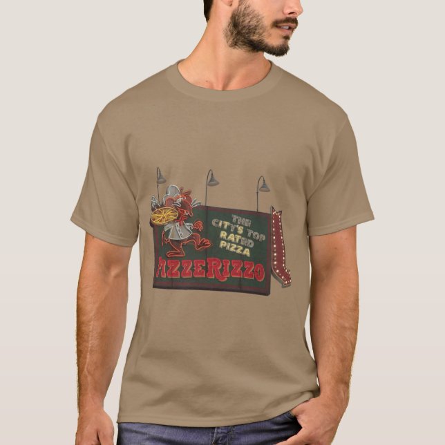 Camiseta Pizzerizzo es pizza de rata (Anverso)