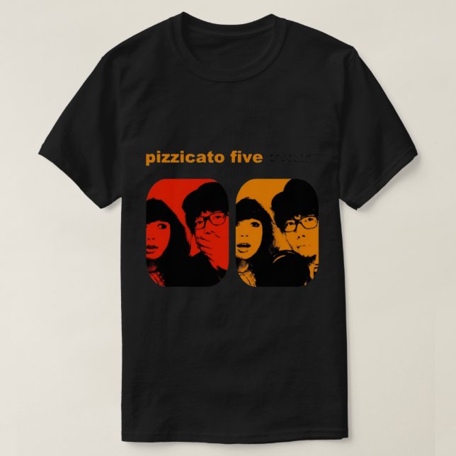 Camiseta Pizzicato Cinco imágenes promocionales (Diseño del anverso)