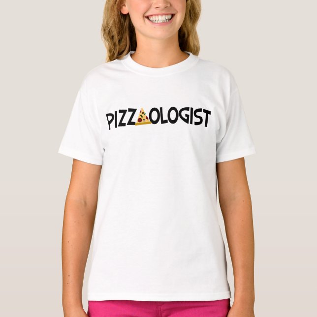 Camiseta Pizzólogo - Pizza Divertida (Anverso)