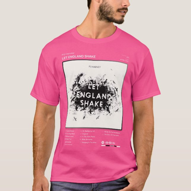 Camiseta Pj Harvey - Que Inglaterra sacuda el álbum de list (Anverso)