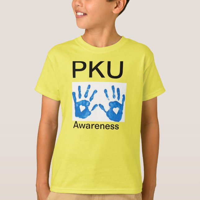 Camiseta PKU Awareness Kid's 3/4 Sleeve Shirt (Anverso)
