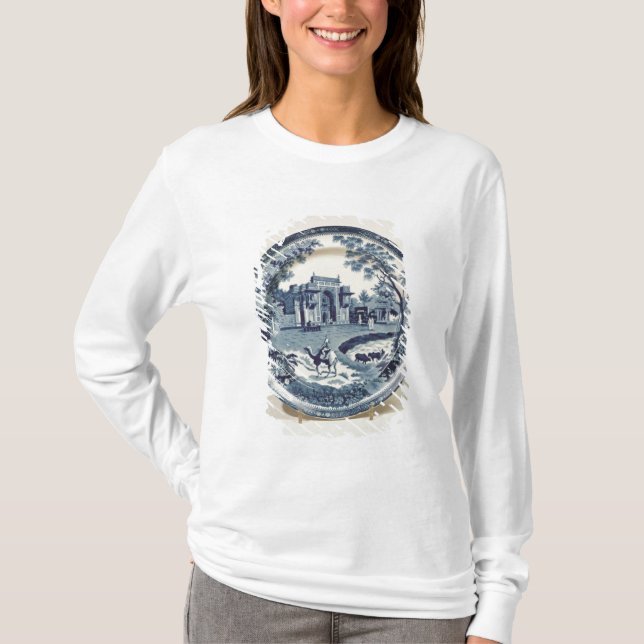 Camiseta Placa azul y blanca de Spode, c.1815 (Anverso)